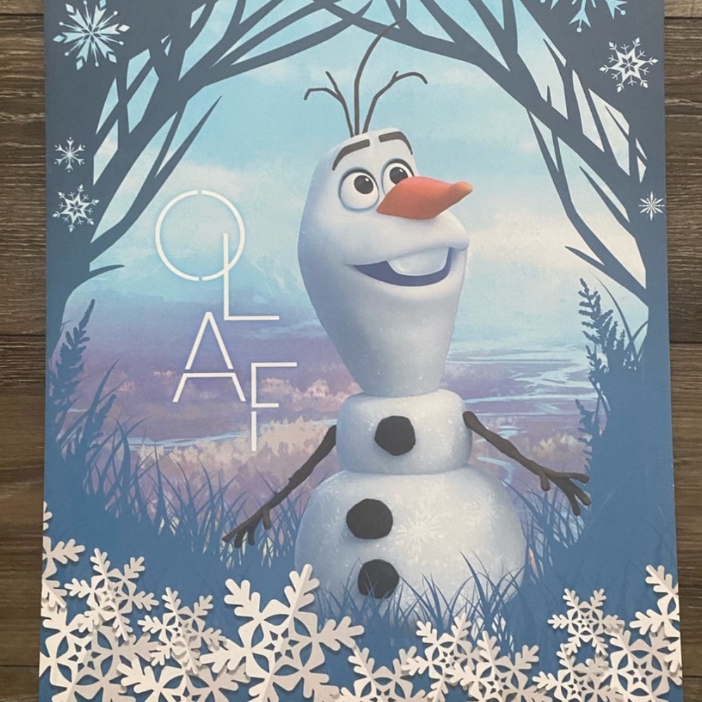🌞 Sale 3 for $15  Disney Olaf Winter Wonderland art canvas